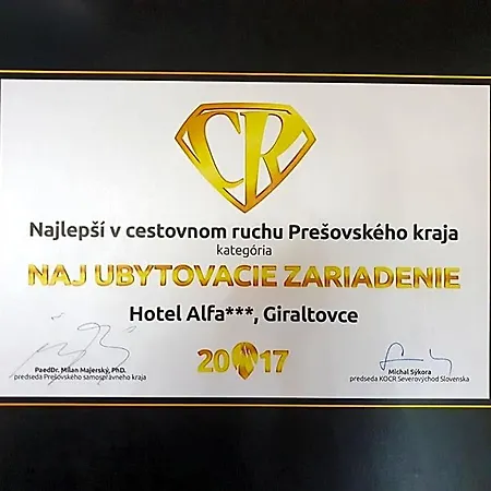 Alfa 호텔 Giraltovce